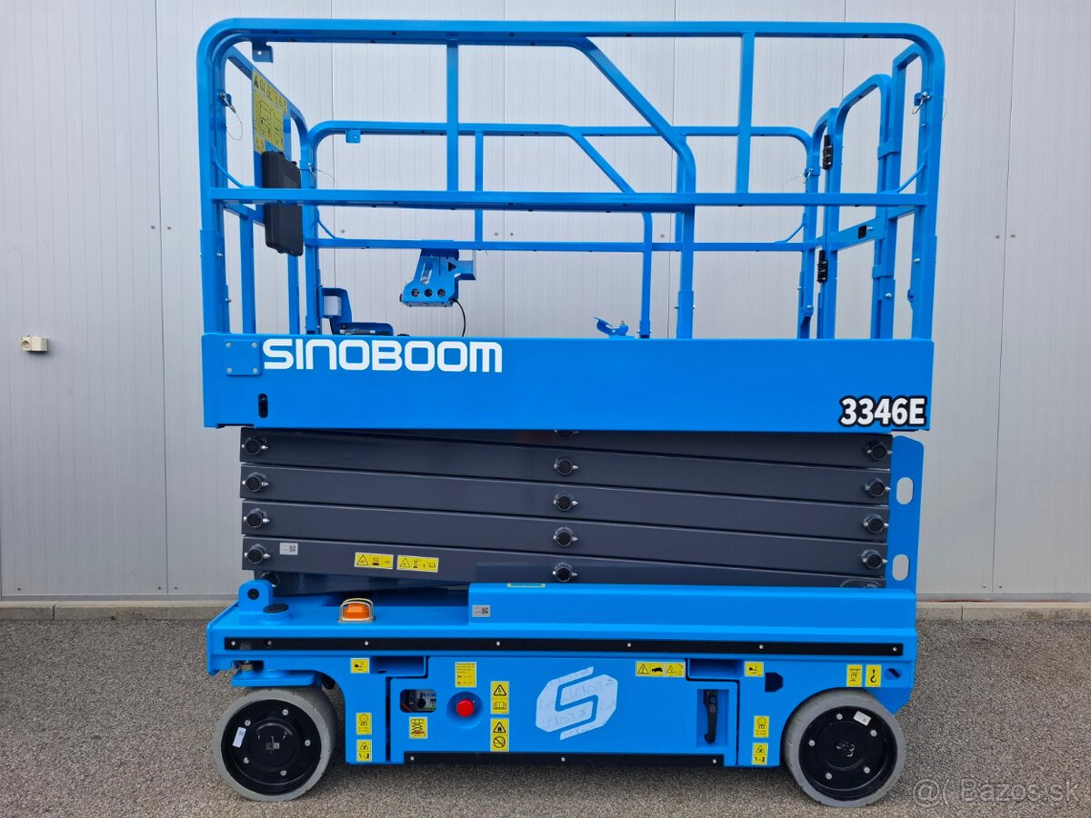 Piattaforma a pantografo Sinoboom 3346E - Altezza lavoro 12 mt